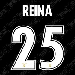 Reina 25 (Official SS Lazio 20/21 UEFA CL Goalkeeper Name and Numbering)